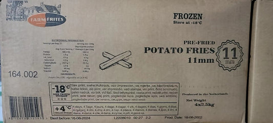 11mm薯条/件 11mm fries/box ，4×2.5kg